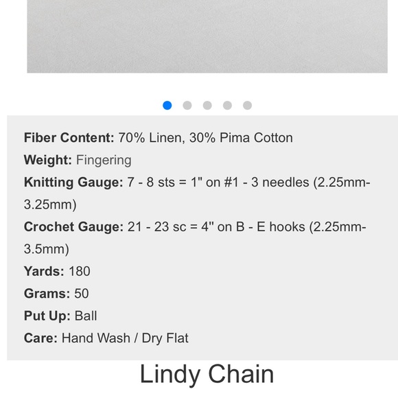 Knit Picks Lindy Chain Yarn -3 skeins in Mist color - Picture 2 of 7